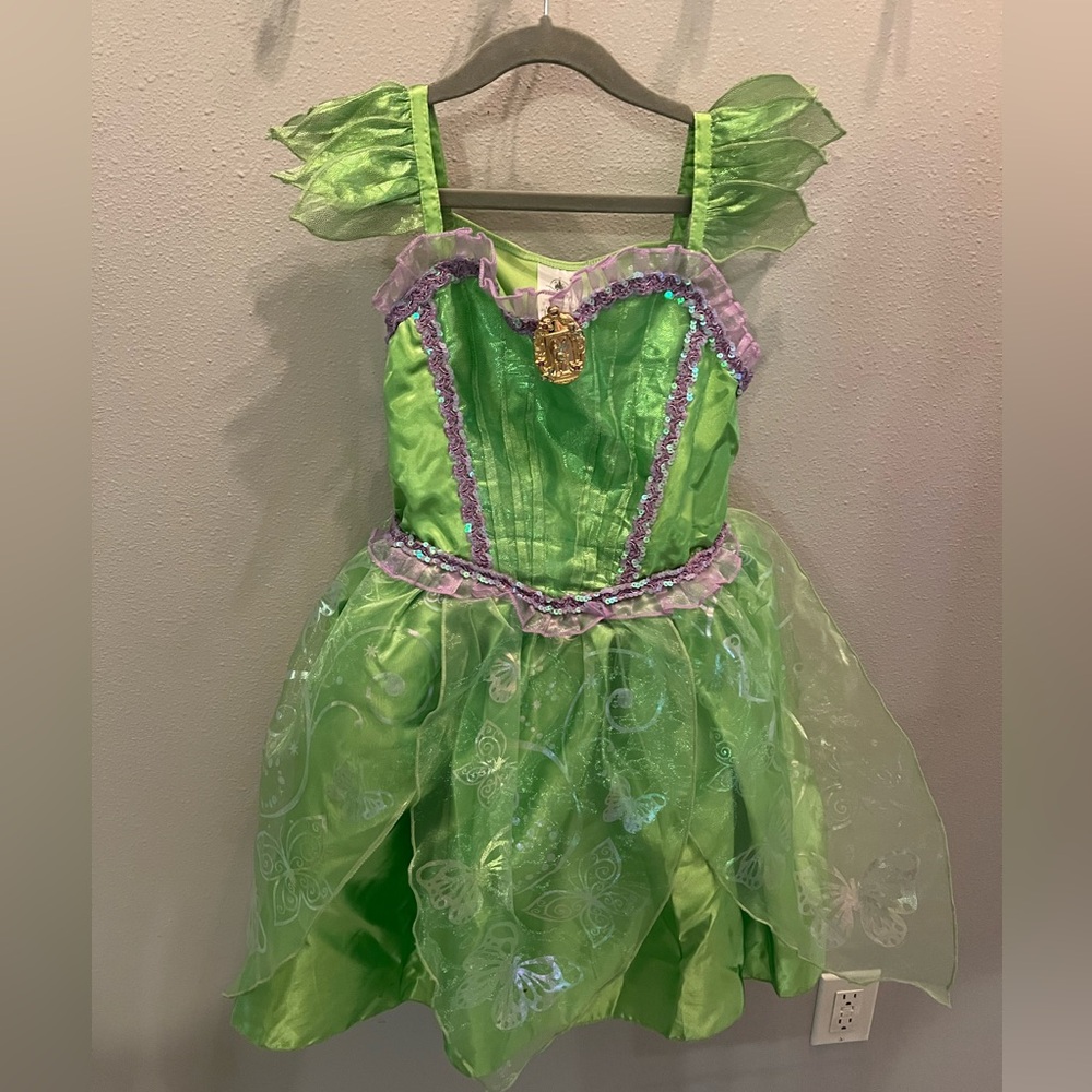 ✨ Disney Tinker Bell Costume with Light-Up Wings – Size 7/8 ✨
